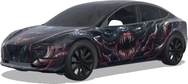 デモゴルゴン デザイン (demogorgon design) – テスラ Model 3 ラッピング