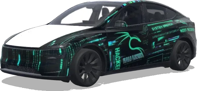 해커 칼리 리눅스 (Hacker, Kali Linux) – 테슬라 Model Y 랩핑