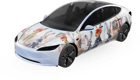 Zootopia – Tesla Model 3 wrap
