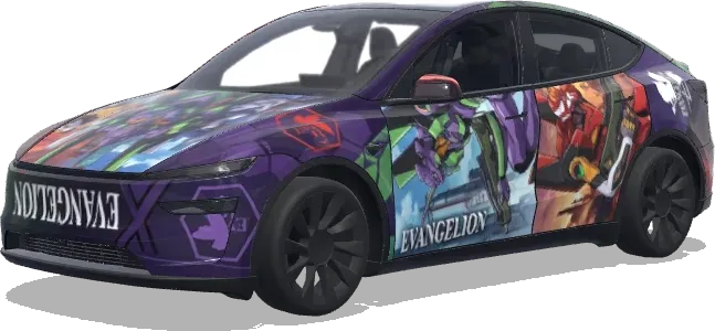 Evangelion Charaktere (エヴァンゲリオンのキャラクター達) – Tesla Model Y Wrap