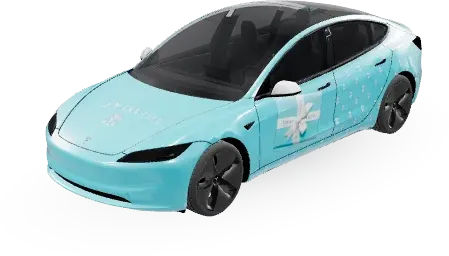 Tiffany Box – Tesla Model 3 Wrap
