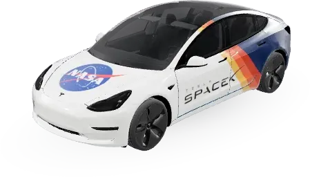 NASA-SpaceX (Nasa-SpaceX) – wrap para Tesla Model 3