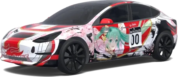 Adapté cette livree pour une tesla – Tesla Model 3 wrap