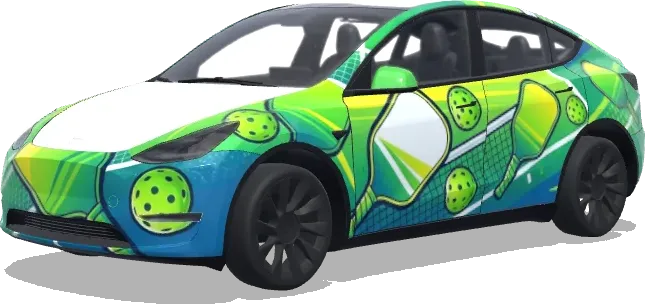 Пиклбол (pickleball) – оклейка Tesla Model Y