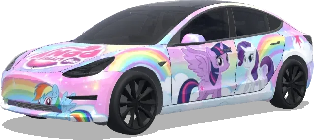 My Little Pony (MY LITTLE PONY) – Tesla Model 3 Wrap