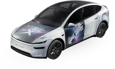 SpaceX (Spacex) – оклейка Tesla Model Y L