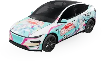 初音未來(miku) – 特斯拉 Model Y 塗裝