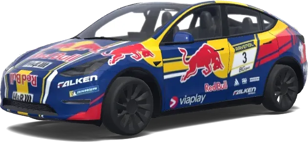 Red Bull Blue Falcon – Tesla Model Y wrap
