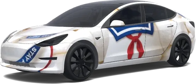 Marshmallow – Tesla Model 3 Wrap