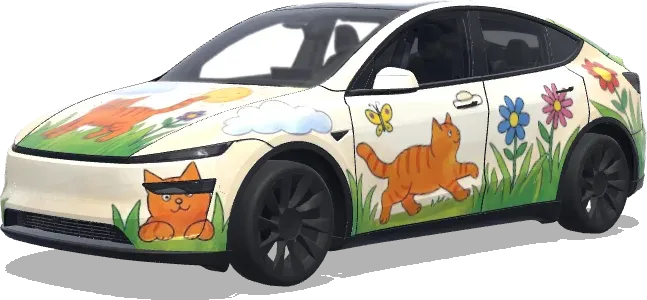 Dikkie Dik (dikkie dik) – wrap para Tesla Model Y