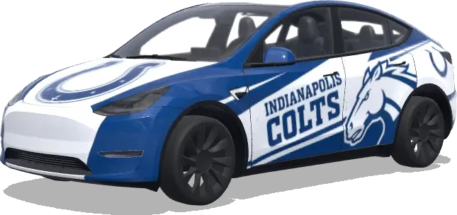 인디애나폴리스 콜츠 (indianapolis colts) – 테슬라 Model Y 랩핑