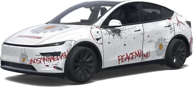 PEACEMINUSONE – 테슬라 Model Y 랩핑