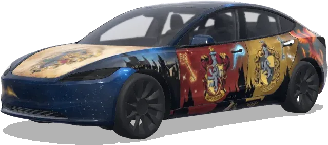 Hogwarts – Tesla Model 3 Wrap