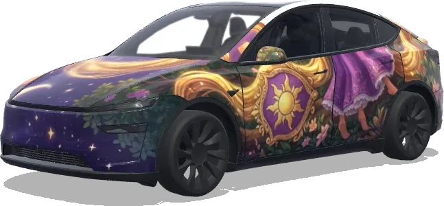 Rapunzel – Tesla Model Y Wrap