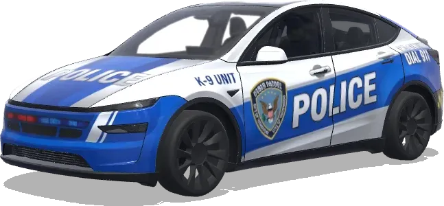 K-9-Einheit Polizei-Folierung – Tesla Model Y Wrap