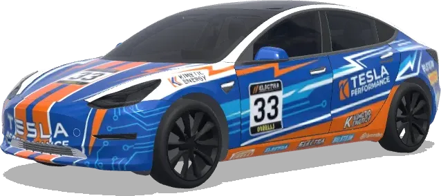 Circuit bleu Tesla – covering Tesla Model 3