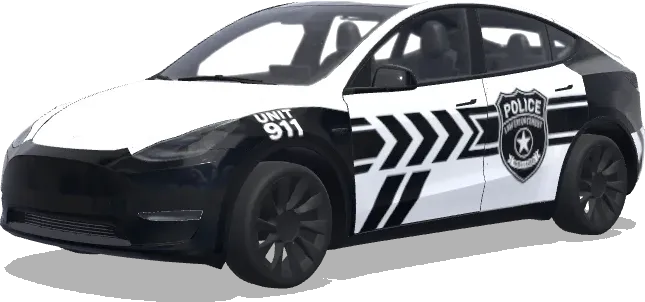 Einheit 911 Polizei – Tesla Model Y Wrap
