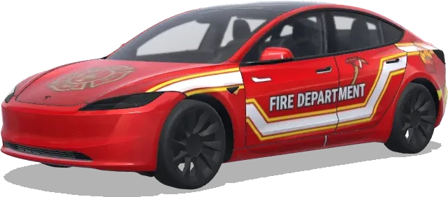消防紅 – 特斯拉 Model 3 塗裝