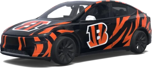 Bengal Tiger Tesla – Tesla Model Y wrap