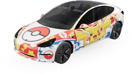 ポケモン (Pokemon) – テスラ Model 3 ラッピング