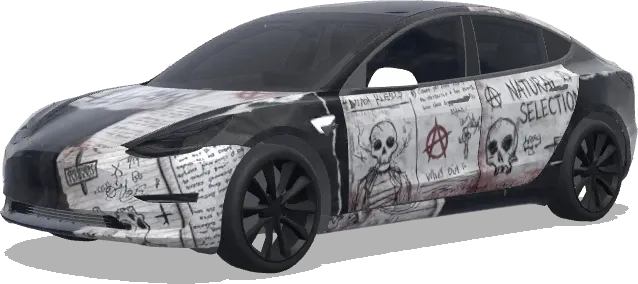 dylan klebold – Tesla Model 3 wrap