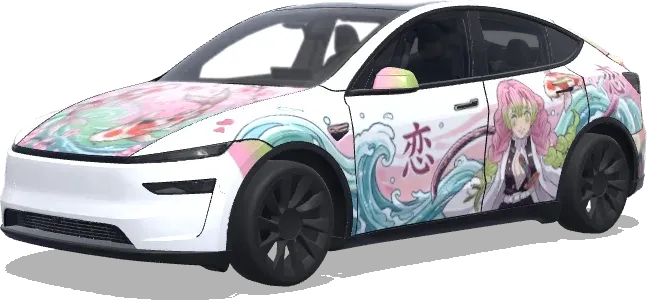 鬼滅之刃戀柱 – 特斯拉 Model Y 塗裝