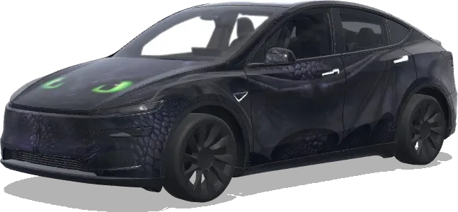 Desdentado (Toothless) – wrap para Tesla Model Y