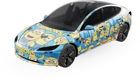 Minions – Tesla Model 3 wrap