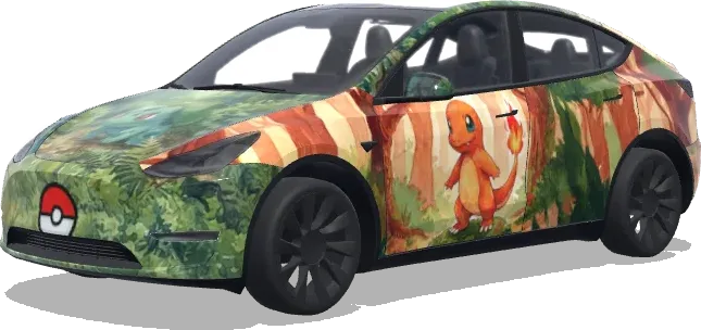 Pokemon – Tesla Model Y wrap
