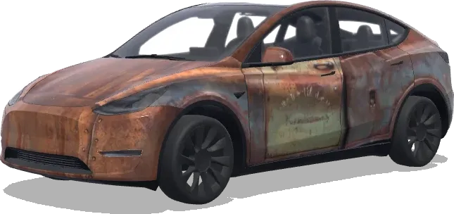 머터 얼굴 디자인 – 테슬라 Model Y 랩핑