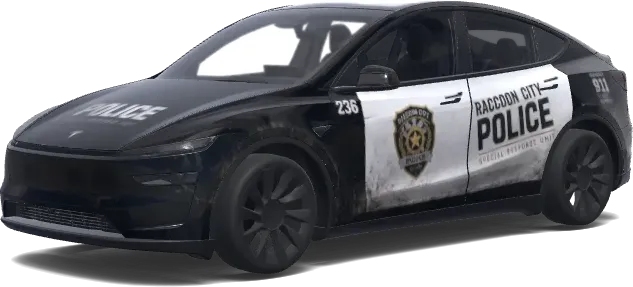 ラクーンシティ警察 テスラ – テスラ Model Y ラッピング