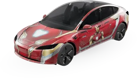 Iron Man – covering Tesla Model 3