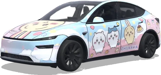 Chiikawa Usagi (chiikawa乌萨奇) – Tesla Model Y wrap