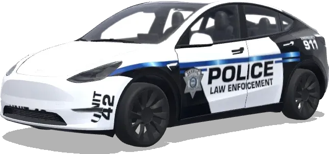 藍色條紋警用單位42 – 特斯拉 Model Y 塗裝