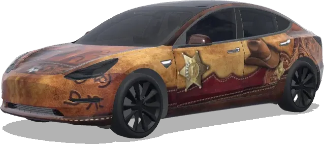 Vaquero estilo western (western cowboy style) – wrap para Tesla Model 3