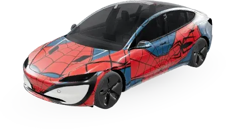 Spider-Man (Spider man) – Tesla Model 3 Wrap