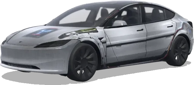 Zurück in die Zukunft DeLorean (delorean from back to the future) – Tesla Model 3 Wrap
