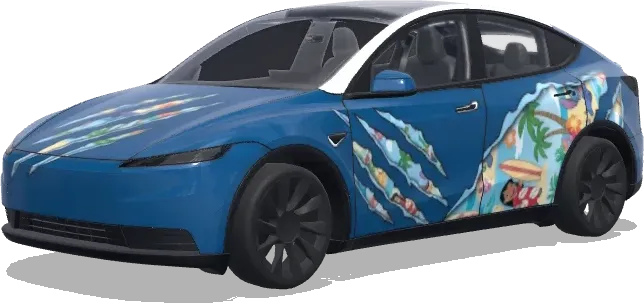 Lilo & Stitch – Tesla Model Y Wrap