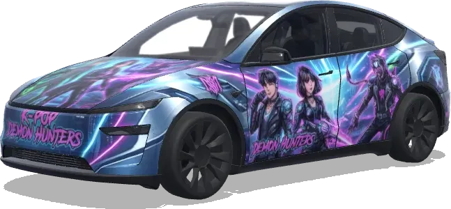 K-Pop Demon Hunters (K pop demon hunters) – Tesla Model Y Wrap