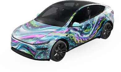 Chrome – Tesla Model Y Wrap