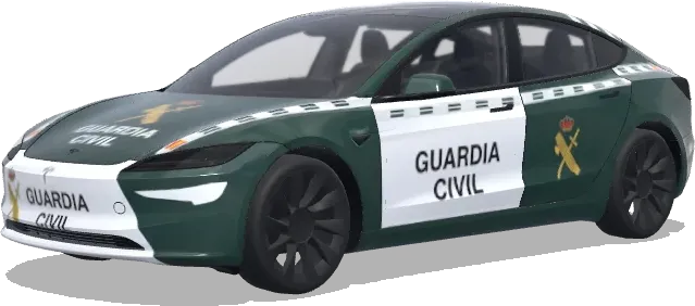 西班牙國民警衛隊(Guardia civil) – 特斯拉 Model 3 塗裝
