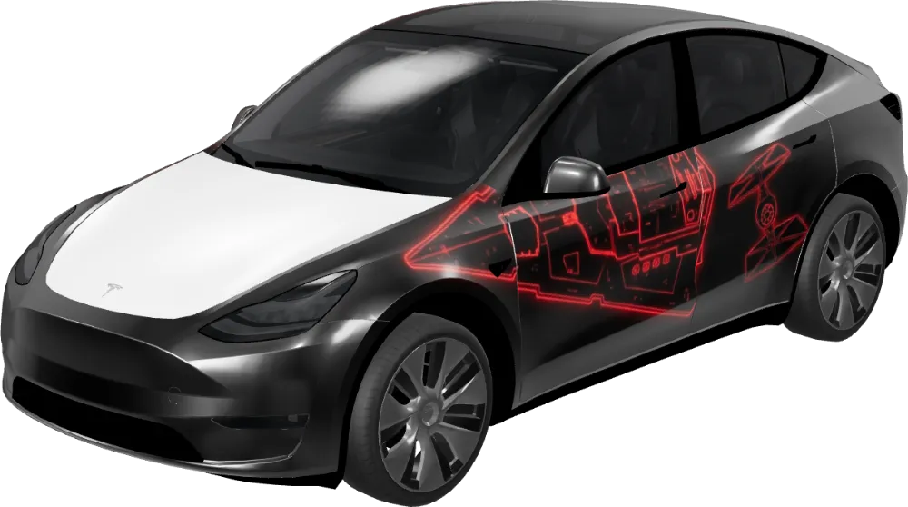 임페리얼 마치 모델 Y 구형 (Imperial March - Model Y Pre-2025 (Original)) – 테슬라 Model Y 랩핑