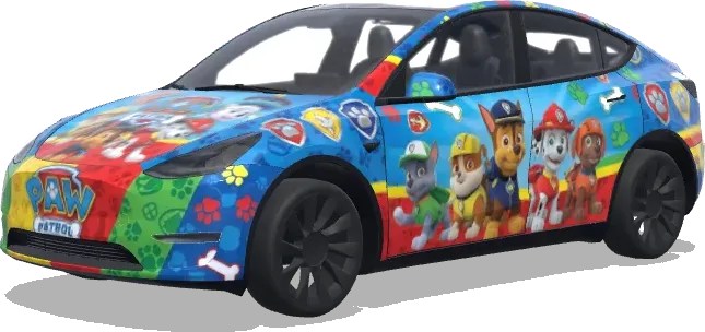 汪汪队立大功(paw patrol) – 特斯拉 Model Y 涂装