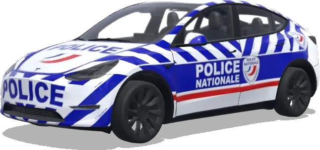 French Police Tesla – Tesla Model Y wrap