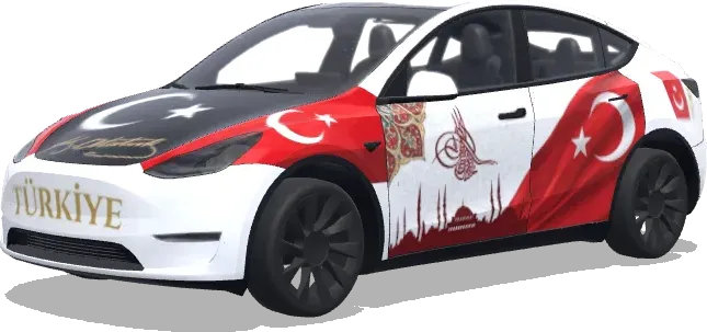 튀르키예 아타튀르크 (Türkiye, Atatürk) – 테슬라 Model Y 랩핑