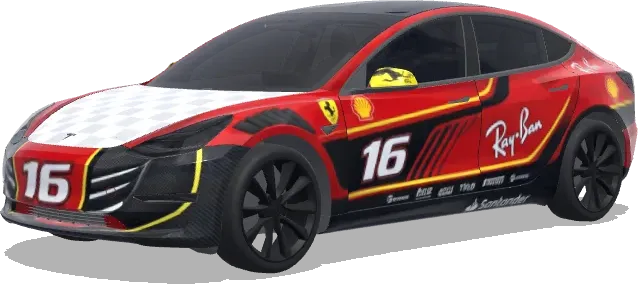 Ferrari F1 2026 (ferrari formula 1 2026 con il numero 16) – wrap para Tesla Model 3