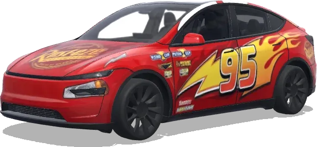 Lightning McQueen (Disney the car lighting McQueen) – Tesla Model Y Wrap