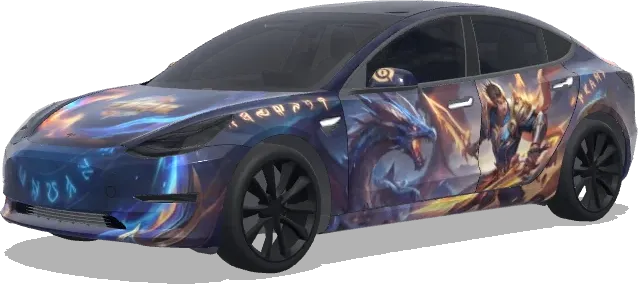 Honor of Kings (王者荣耀) – wrap para Tesla Model 3