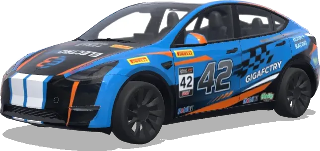Habillage Blue 42 Gigafactory – covering Tesla Model Y