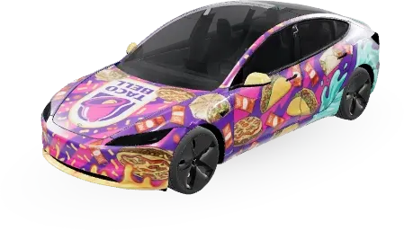 TB – оклейка Tesla Model 3
